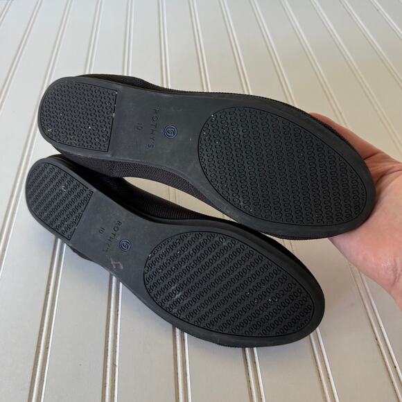 Rothy’s Black Round Toe flat shoes size 10 - Picture 7 of 11